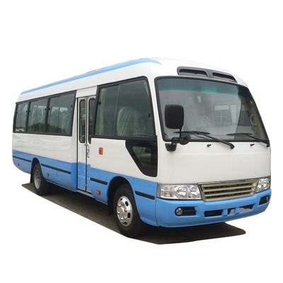 ديزل Coach Coaster Bus 30 مقعدًا ، ثلاجة تكييف هواء ناقل الحركة اليدوي 140 حصانًا
