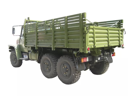 6 × 6 على الطرق الوعرة مركبة عسكرية 5MT Wheel Drive Truck Truck Cummins Engine 155hp