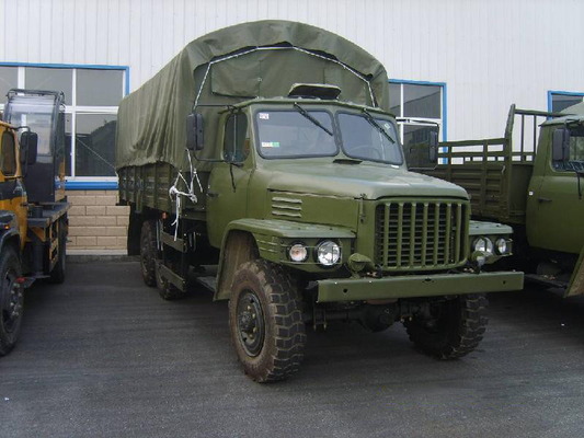 6 × 6 على الطرق الوعرة مركبة عسكرية 5MT Wheel Drive Truck Truck Cummins Engine 155hp
