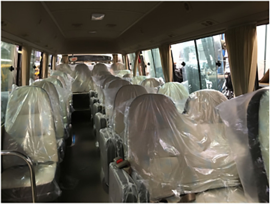 Allision ناقل حركة أوتوماتيكي Coaster Bus 30 مقعدًا 110 كم / ساعة تصدير حافلة سياحية 7.7 م