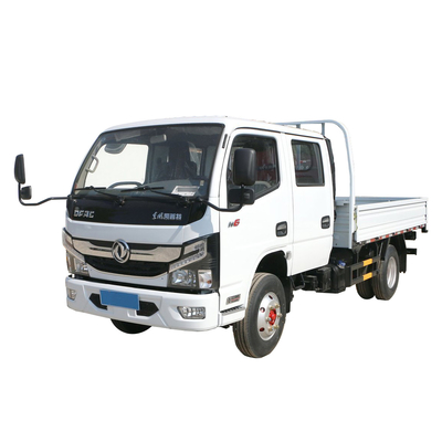 شاحنة خفيفة لنقل البضائع ذات المقصورة المزدوجة 2 محاور 6 Wheeler Truck Cargo Light 125HP Gasoline