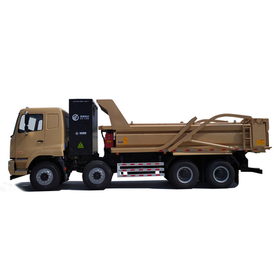 CAMC الطاقة الجديدة الكهربائية الثقيلة شاحنة قلابة 8x4 12 عجلات صفر الانبعاثات مبادلة / شحن البطارية