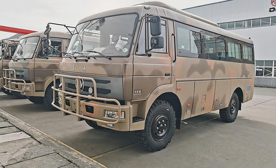 Dongfeng Off Road Vehicles 4x4 6x6 Off Road Bus 6.7m ناقل حركة يدوي