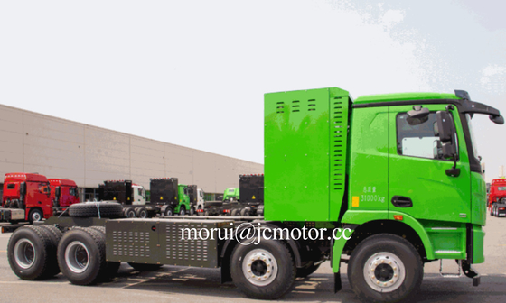 FCEV الطاقة الجديدة الهيدروجين الكهربائية شاحنة القمامة 12 عجلة 8x4 31 طن مساواة 350 كم لمتجر الفحم