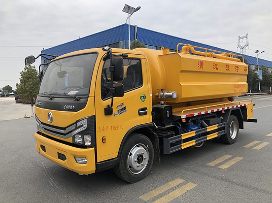 شاحنة الصرف الصحي البلدية شفط مياه الصرف الصحي 165hp 10 Cbm خزان Euro 6 الانبعاثات