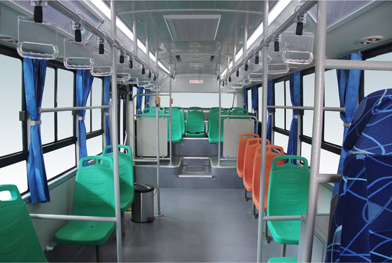28 Seater Pure Electric City Transport Bus 8 متر يسار التوجيه مع مكيف الهواء