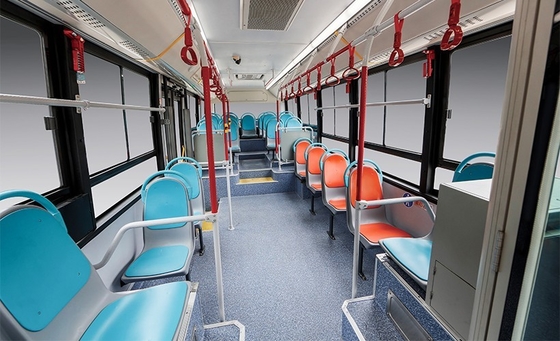 8.5m 27 Seater Luxury Bus Pure Electric Max Passenger 50 كيلومتر 200-410 كيلومتر
