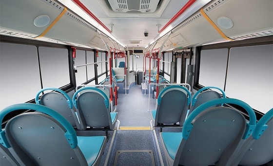8.5m 27 Seater Luxury Bus Pure Electric Max Passenger 50 كيلومتر 200-410 كيلومتر