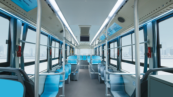 EV 36 Seater Luxury City Bus 10m قاعدة العجلات 5100 مم مسافة 300 - 400 كم
