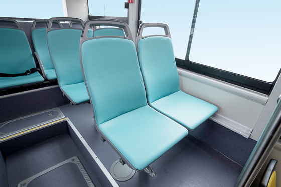 8m الكهربائية الفاخرة الحافلات قاعدة العجلات 4250mm 21 Seater Mini Bus مسافة 200-350 كم